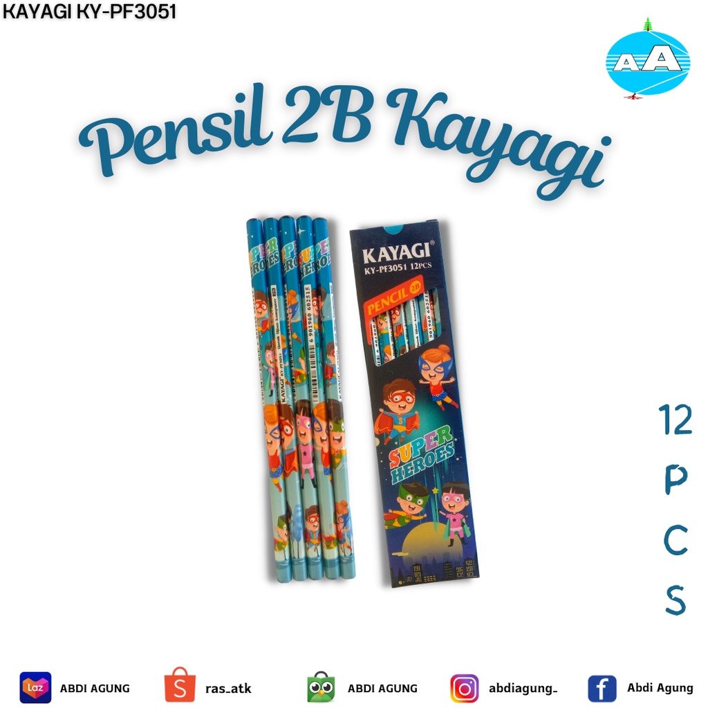 

Pensil 2B Fancy Kayagi KY-FF3051