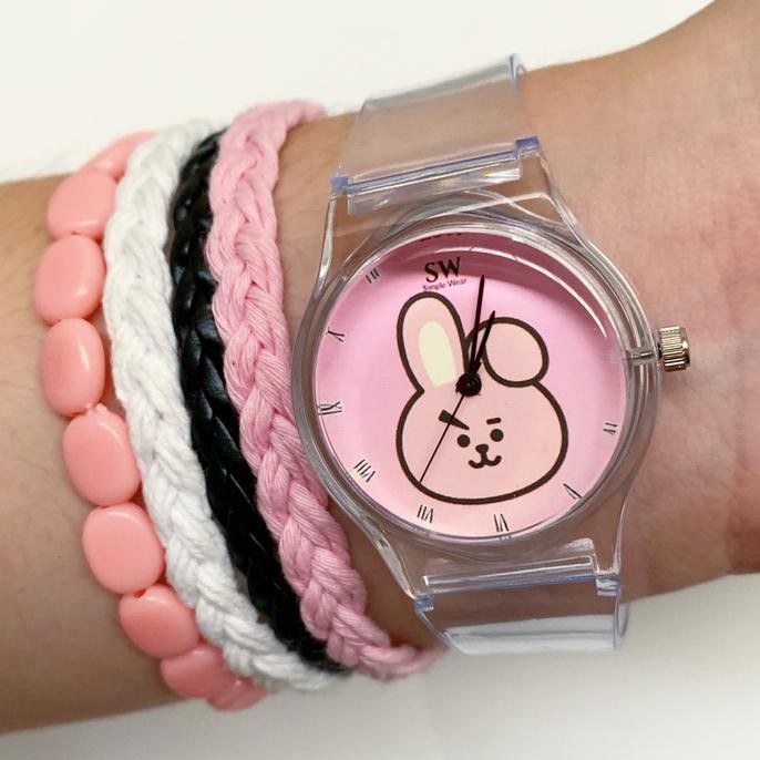 Jam Tangan BT21 Cooky + gelang