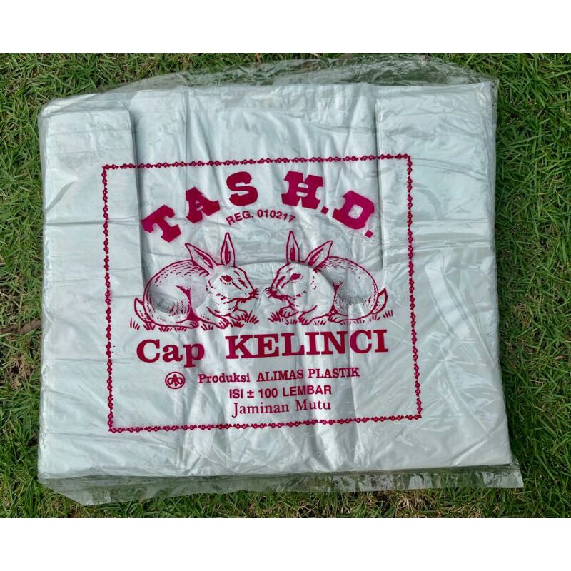 HD KANTONG PLASTIK KRESEK KELINCI PUTIH 24