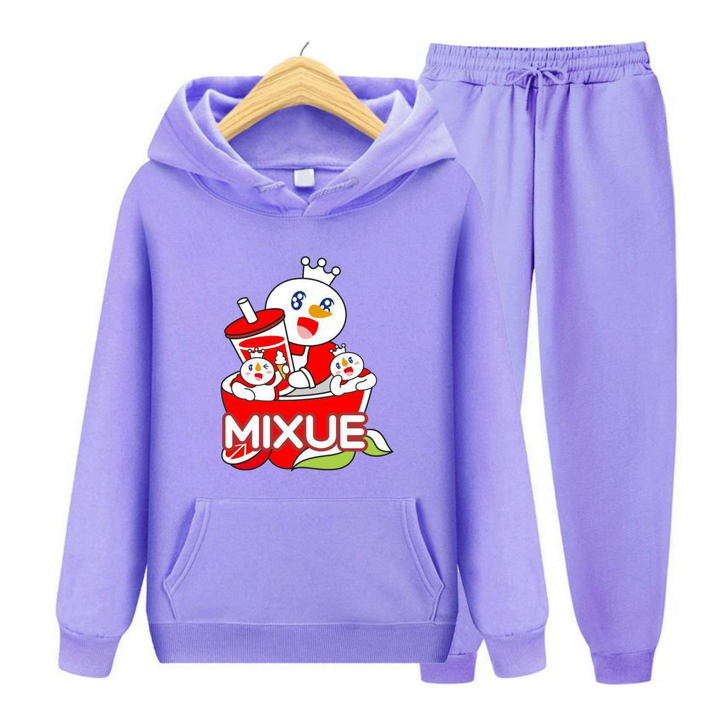 FenishaStore MIXUE ICE CREAM Sweater Hoodie Atasan Dan Setelan Anak Usia 4-13 Tahun Bisa Bayar Ditempat COD