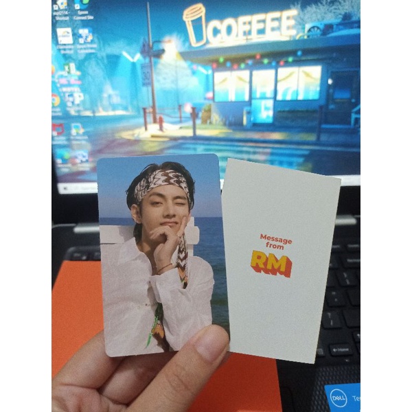 Photocard PC V Taehyung Message RM Namu Namjoon Butter Peaches
