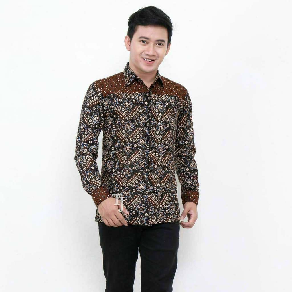 NEW ARRIVAL DISTRO BATIK PRIA BORDIR SOGAN HRB026 BATIKAF NOTOARTO BATIK IPNU-IPPNU HEM PRIA Bel-Kemeja Matarram Ht