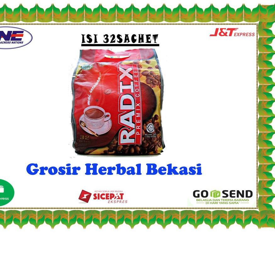 Barang Laris ⁂ Kopi Radix Premix Coffee KEJANTANAN PRIA isi 32Sachet HPA Malaysia Original+