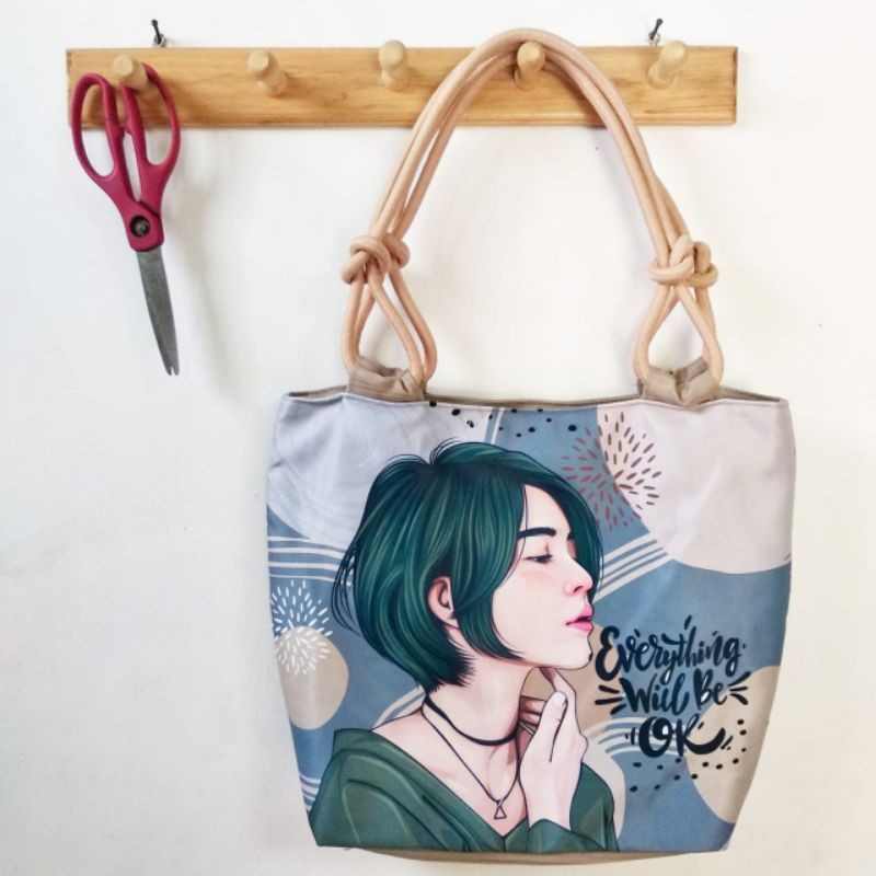 Totebag Sumbu Printing / Tas Sumbu Printing