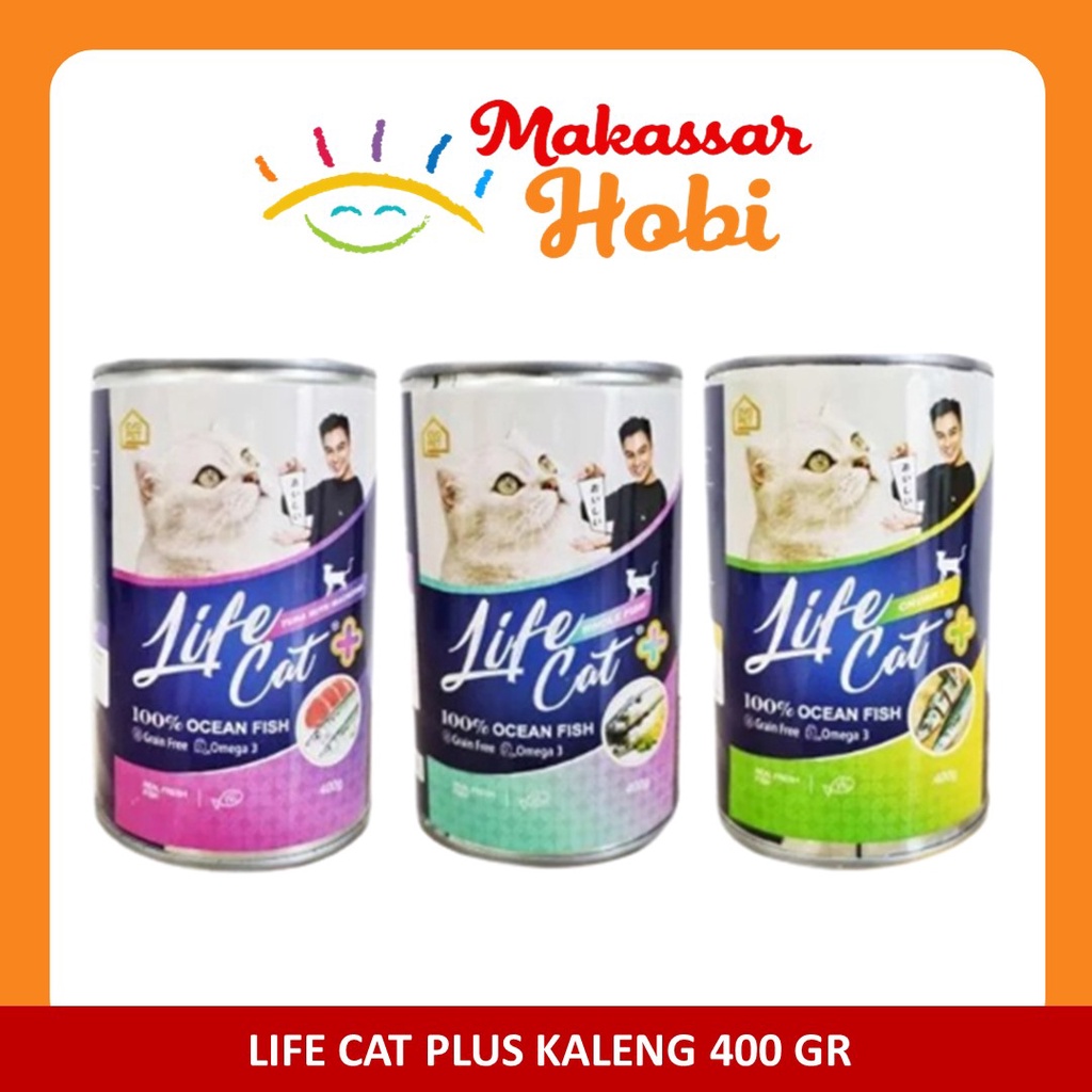 Life Cat Plus Kaleng 400gr 400 gr LifeCat + Makanan Kucing Basah Adult