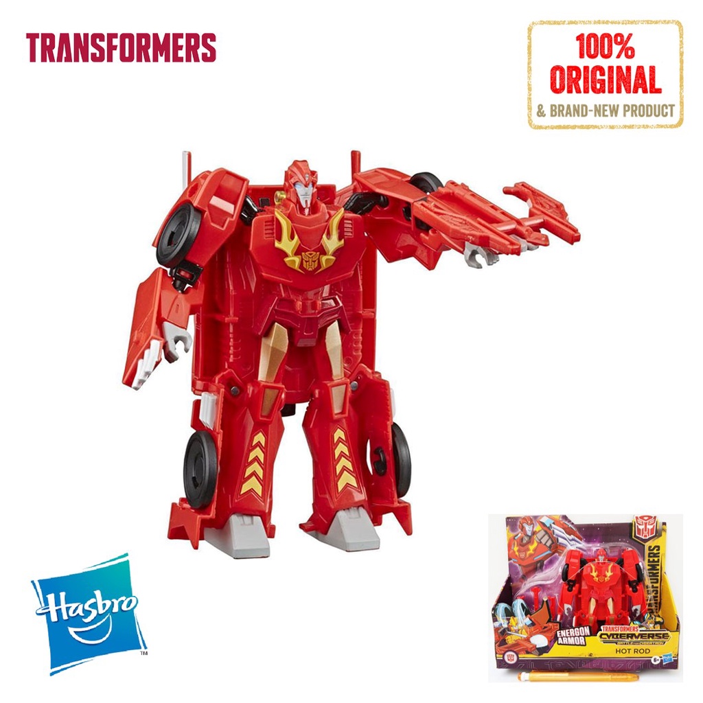 Hasbro Transformers CyberVerse Hot Rod Ultra Class Energon Armor Battle for Cybertron Action Figure 