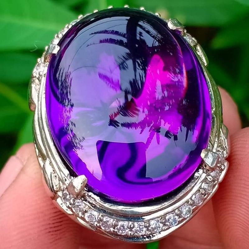 [BISA BAYAR DITEMPAT] BATU KECUBUNG AMETHYST (BUNGUR TANJUNG BINTANG) ASLI SIAP PAKAI
