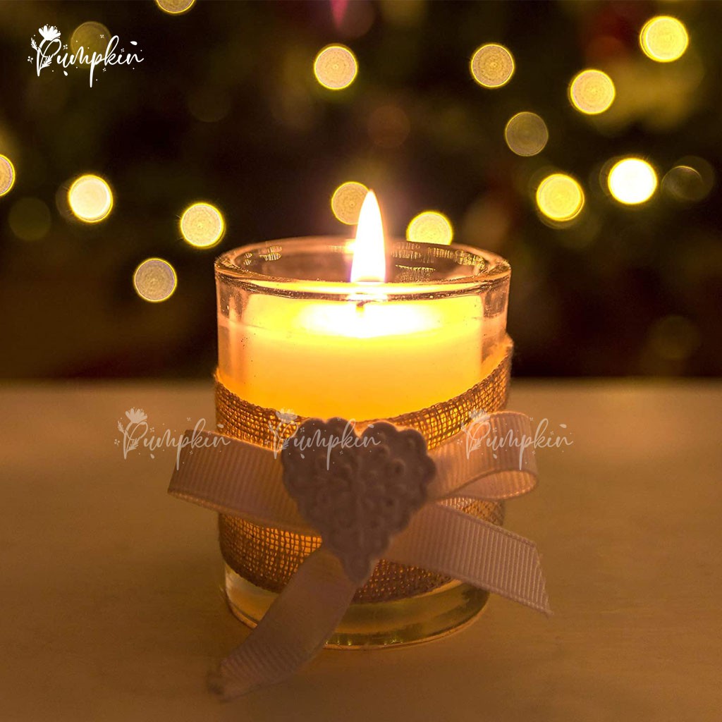 Candle Vessel / Wadah Gelas Lilin Kecil / Clear Jar