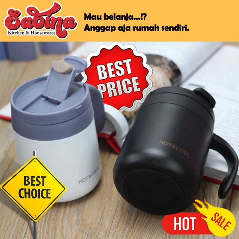 Botol Minum Mug Gelas Cangkir Tumbler Termos Coffee Stainless Steel