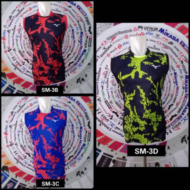 Baju singlet voli printing motif printing