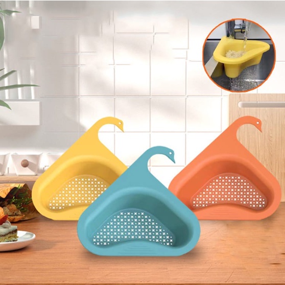 Rak Tirisan Sudut Wastafel Bentuk Angsa Murah