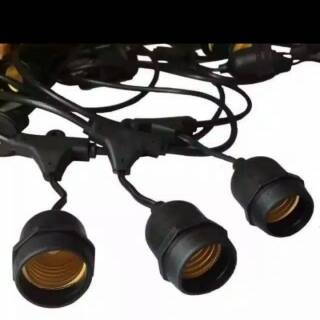  Kabel  gantung  outdoor indoor 10 meter kabel  fitting lampu  