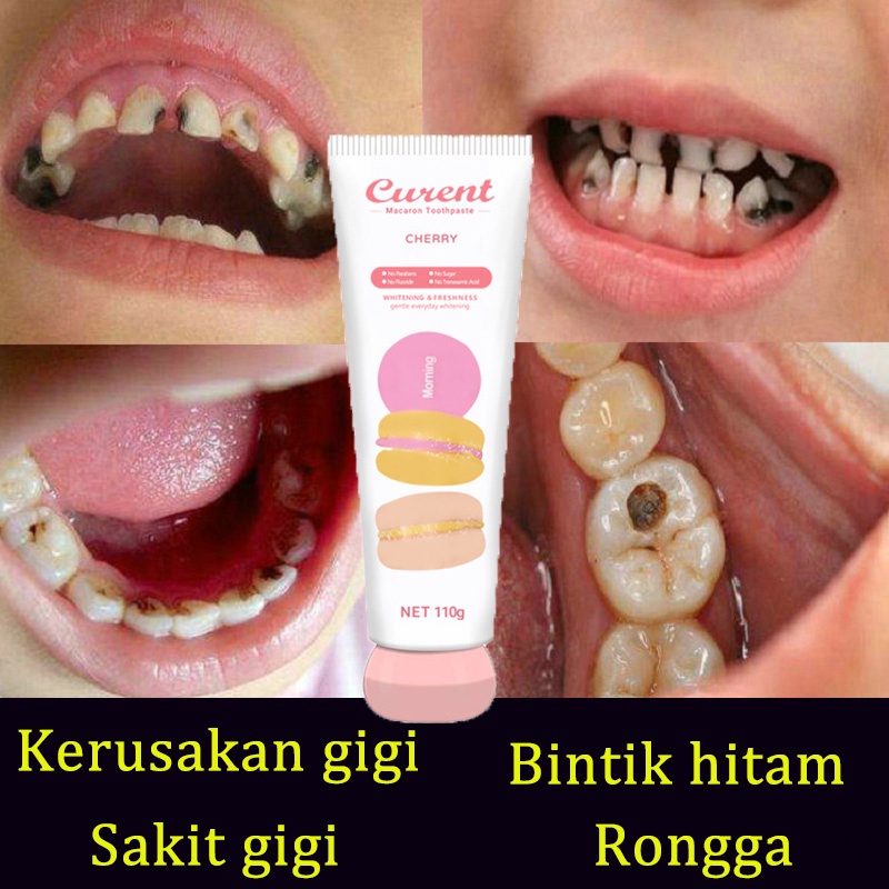 [ Asli ] pasta gigi pepsodent / pasta gigi bayi / pasta gigi anak / teeth whitening  Bahan ekstrak buah Bisa tertelan Tanpa efek samping Mencegah kerusakan gigi  pemutih gigi dan penghilang karang gigi