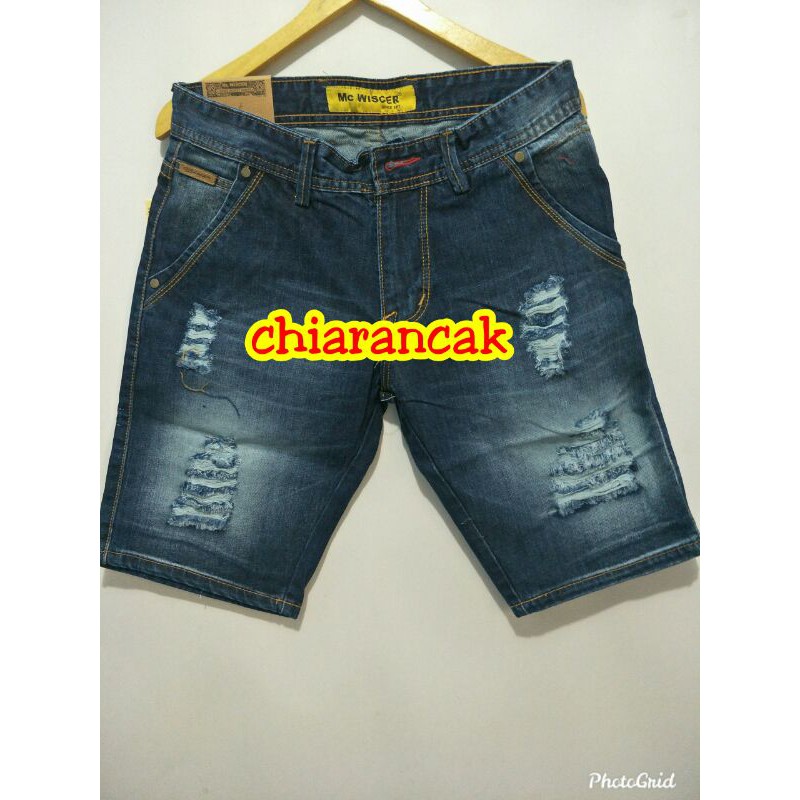 CELANA PENDEK SOBEK PRIA MC. WISCER