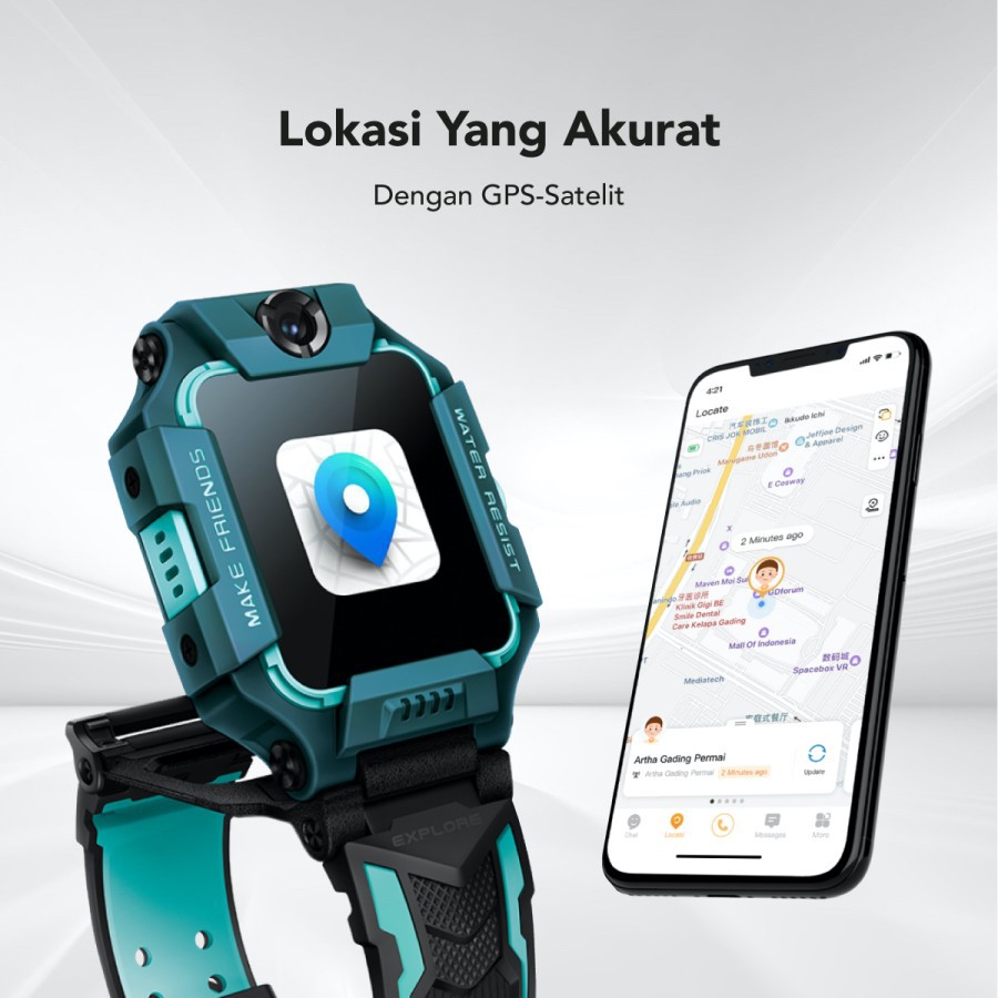 OLIKE - imoo Z6 Watch Phone Front & Rear Dual Camera / Garansi Resmi Original-2