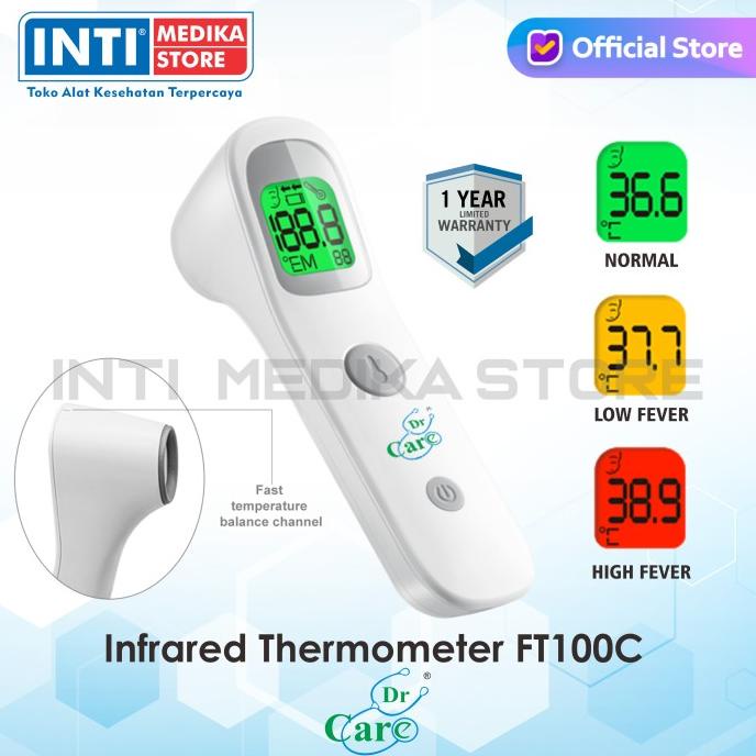 DR CARE - Termometer Non Kontak FT 100C | Thermometer Infrared JUAL