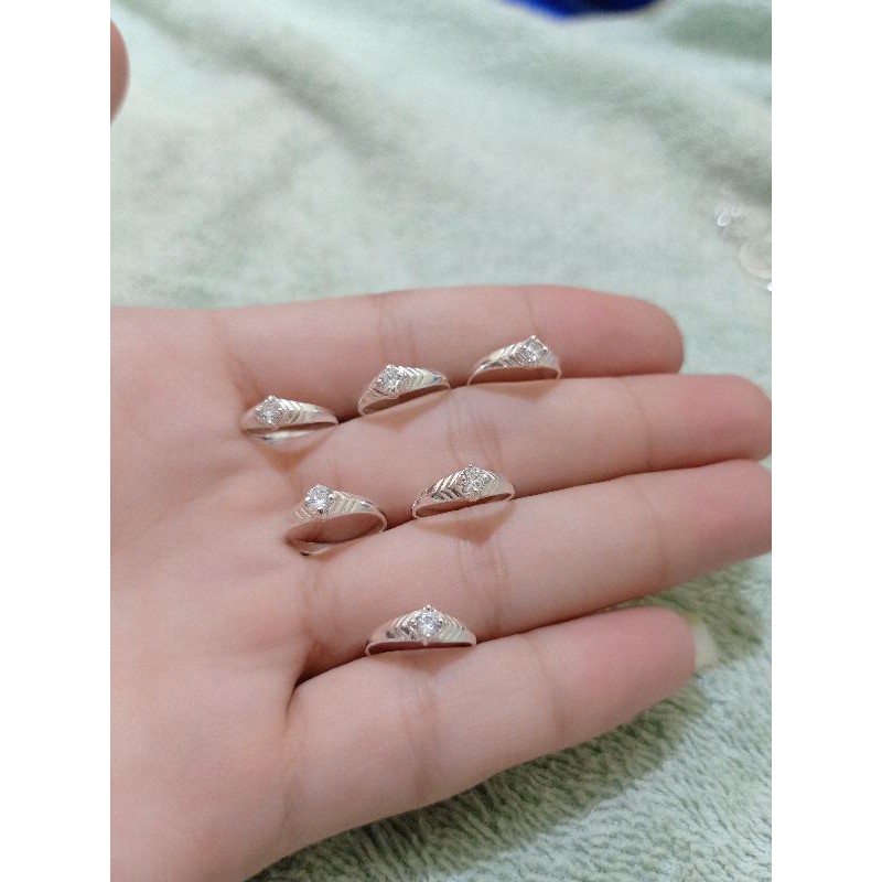 CINCIN ANAK PERAK 925 LAPIS MAS PUTIH