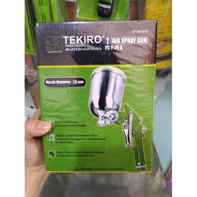 TEKIRO spray gun semprotan cat F75G ORIGINAL