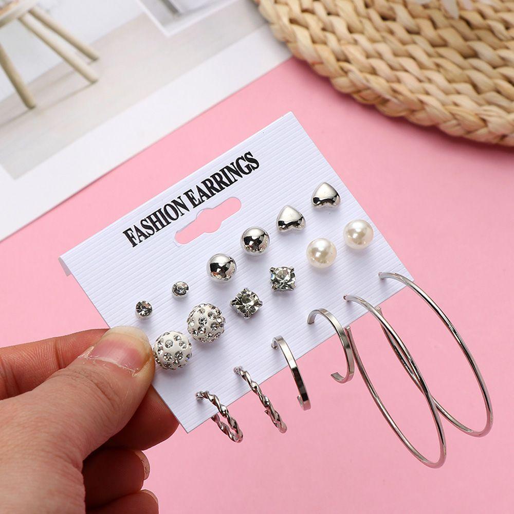 Lily Anting Set Hati Logam Mutiara Leopard Dekorasi Pesta Pernikahan Wanita Jewellery