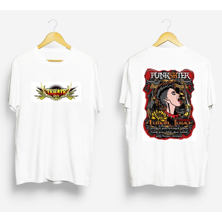 [COD] Kaos PSHT Punkshter""PUNK SH TANAH JAWA PUTIIH""  kaos pria sh terate setia hati terate