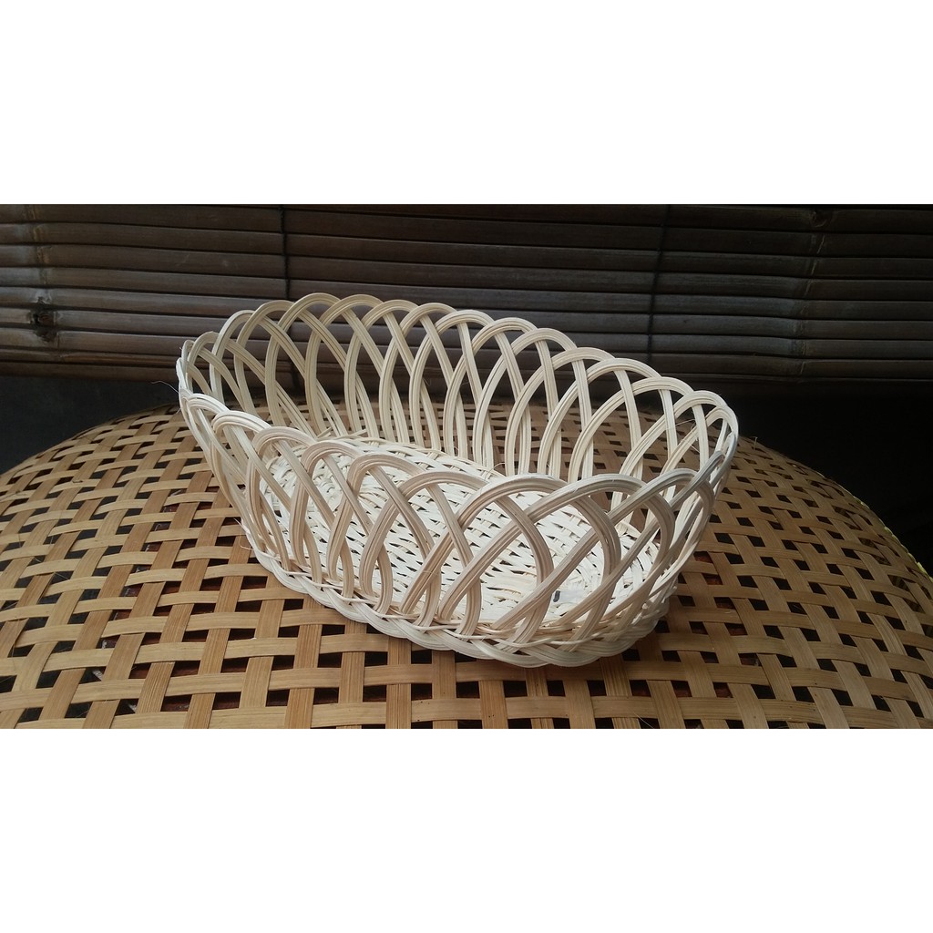 Kranjang Rotan Parcel | Kiring | Keranjang Buah | Hantaran | Complong Oval P10 L6