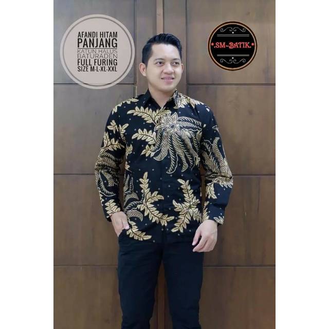 Kemeja afandi hitam