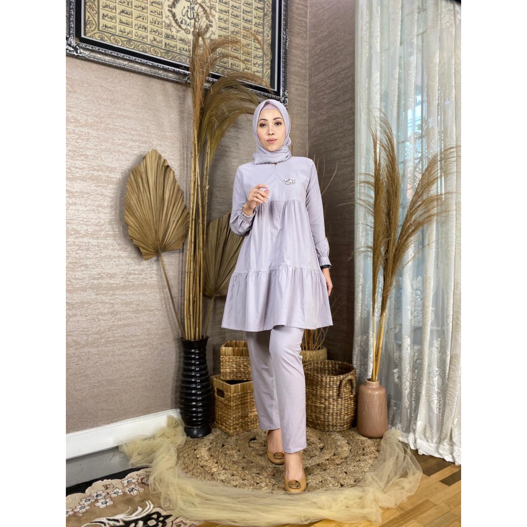 Setelan Tunik dan Celana Wanita Sabila Set by MDLY