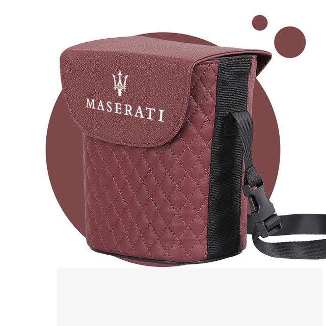 (G-CLUB) Tempat Sampah Mobil Bahan Kulit Tahan Air