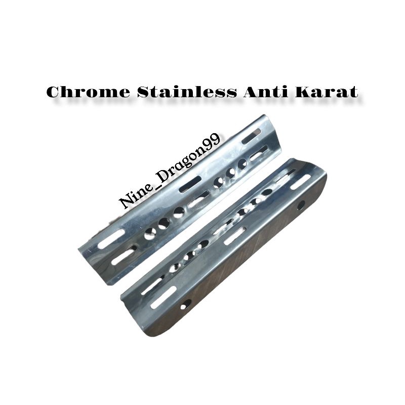 List Radiator Ninja 150 Ninja R Ninja RR Stainless Sepasang Kiri - Kanan