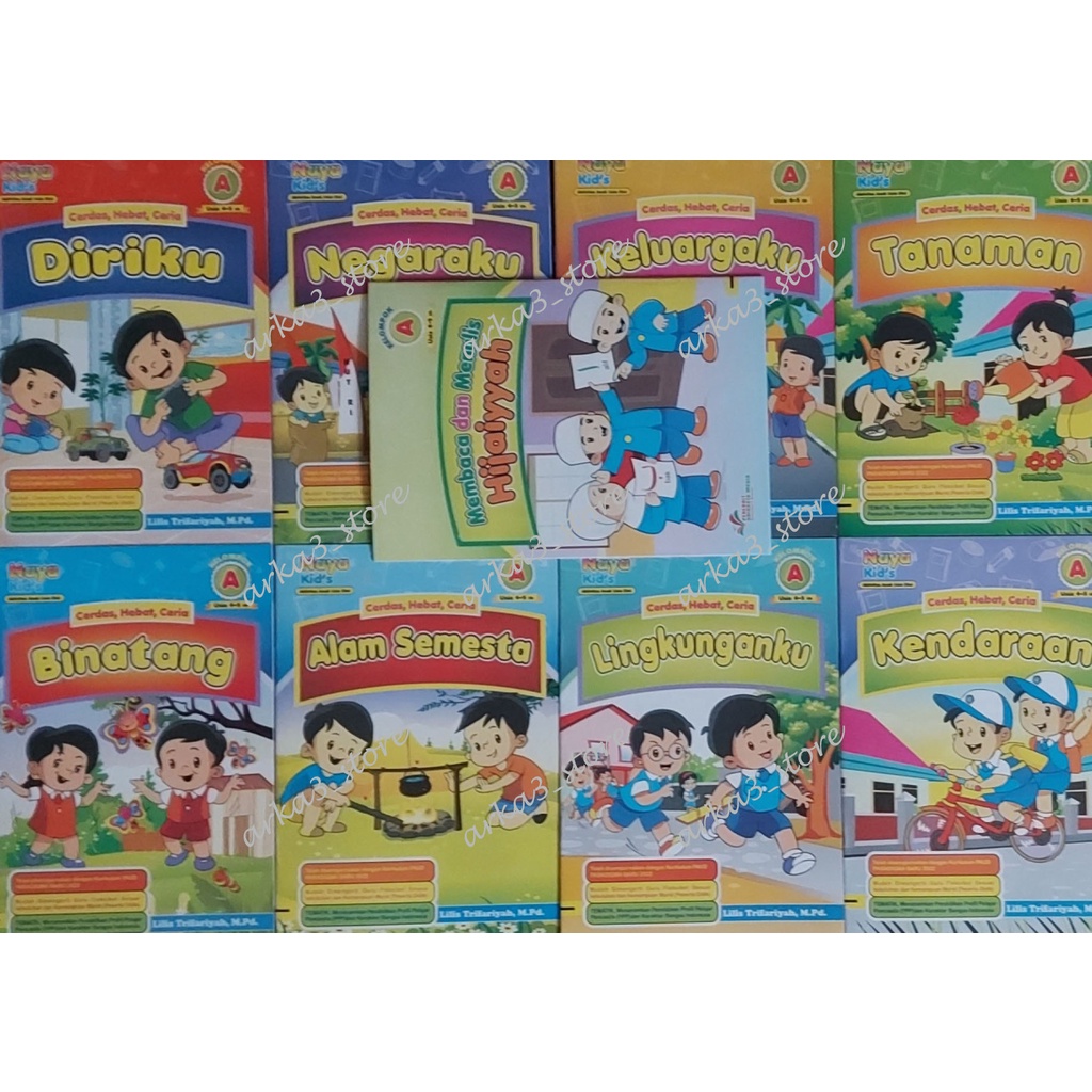 Buku PAUD / TK A - Paket Tematik Usia 4-5 (Semester 1 & 2)
