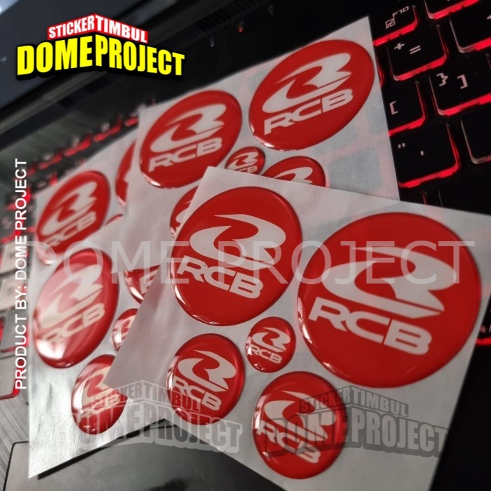 STIKER MOTOR TIMBUL EMBLEM LOGO YAMAHA NMAX AEROX LEXI LOGO RCB AESTHETIC KEREN