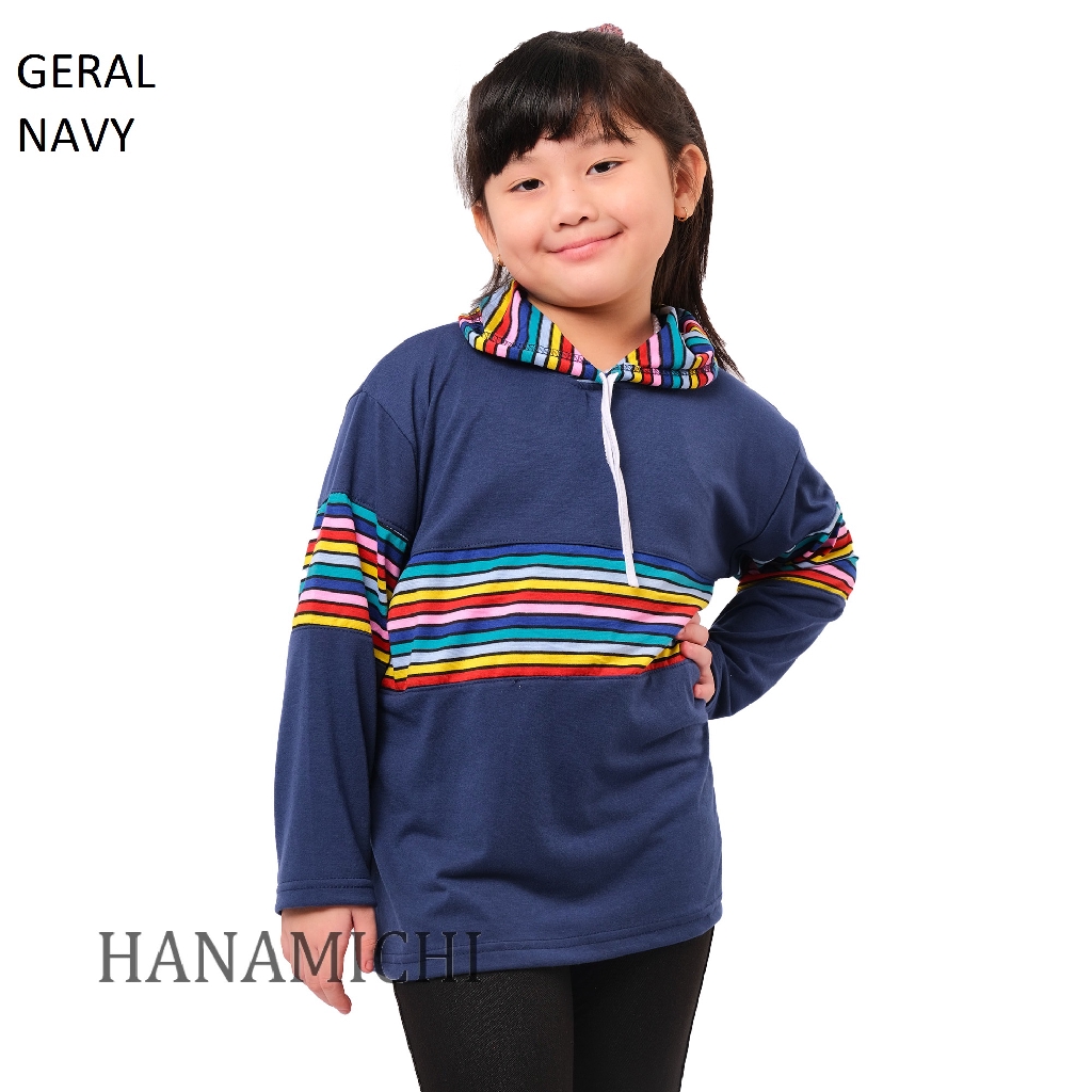 Hanamichi GERAL Hoodie Anak Lengan Panjang