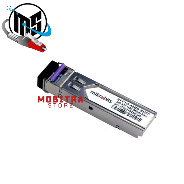 SFP Mikrobits SFP-1G-BD-SM-80KM | SFP 1.25G 80KM BiDi 1490/1550 Single mode