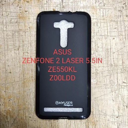 ASUS ZENFONE 2 LASER 5.5IN ZE550kl Z00LDD silikon softcase karet hitam