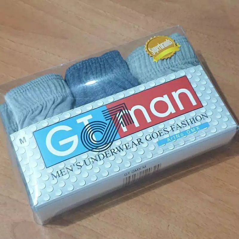 Celana dalam Gt Man GMX Original 3pcs/Cd Gt man gmx