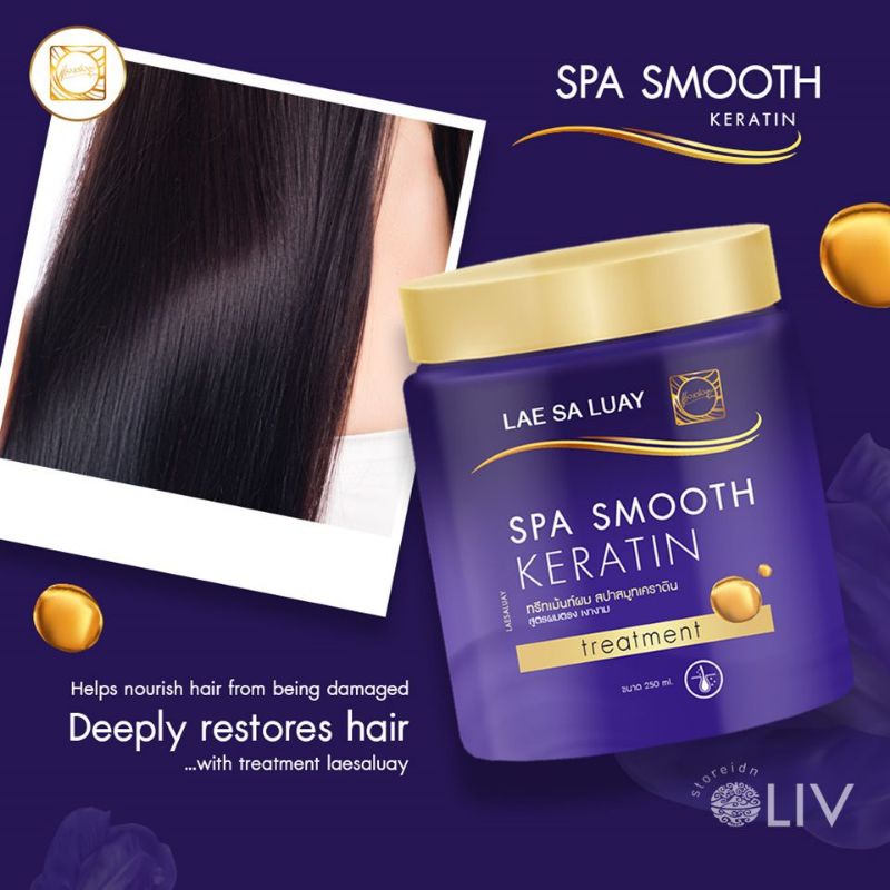 LAE SA LUAY HAIR SPA SMOOTH KERATIN MASKER RAMBUT CREAMBATH TREATMENT