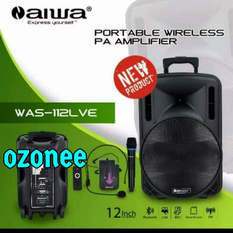 SPEAKER PORTABLE AIWA WAS 112 LVE 12 INCH