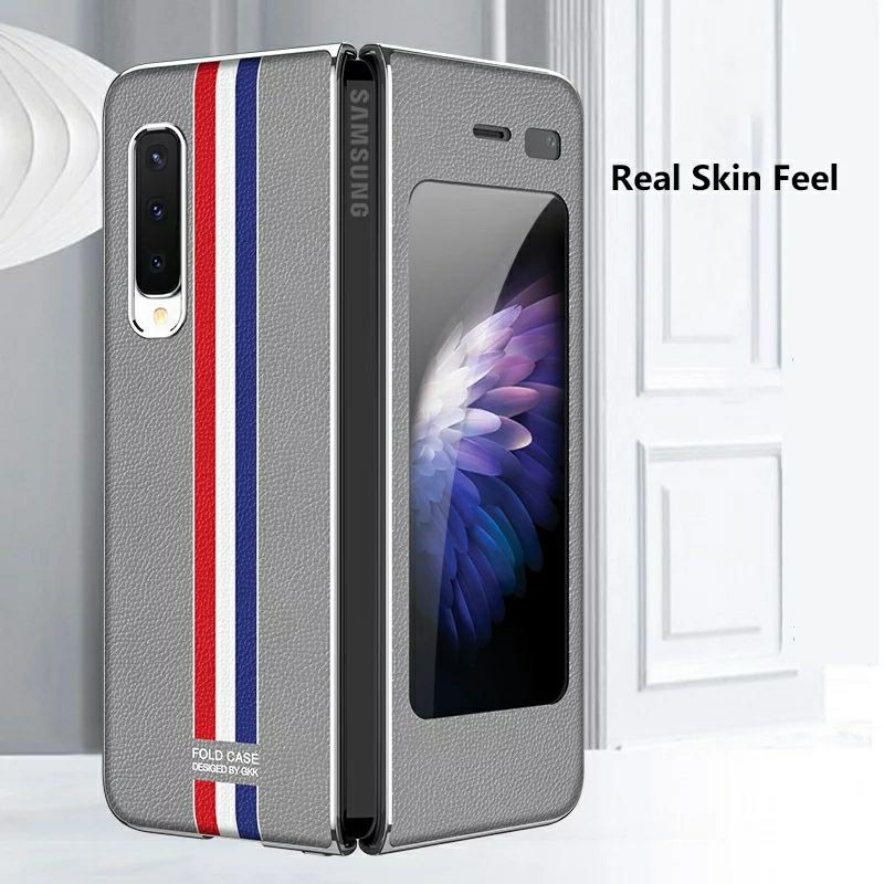 Original Case Samsung Fold 1 Fold1 Casing Cover Thom Brown Cover leather case
