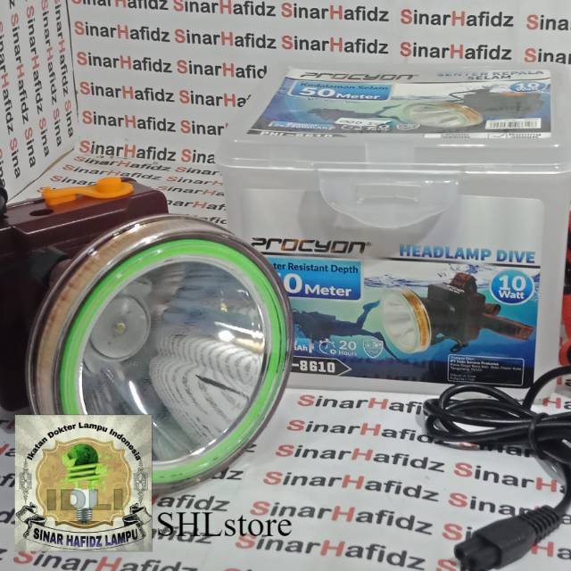 senter kepala selam procyon ip 68