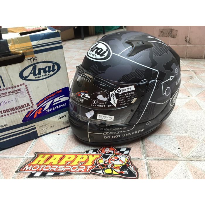 HELM FULLFACE ARAI ORIGINAL JAPAN ASTRO PROSHADE ARMY COMMANDO MATT
