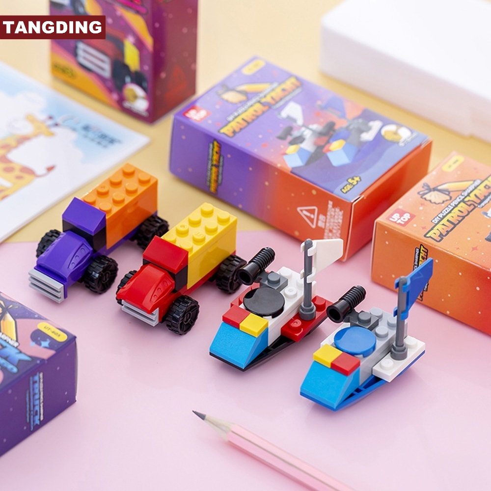 【COD Tangding】Rautan Pensil Nano Block Warna Merah Biru Ungu Untuk Hadiah Ulang Tahun Anak