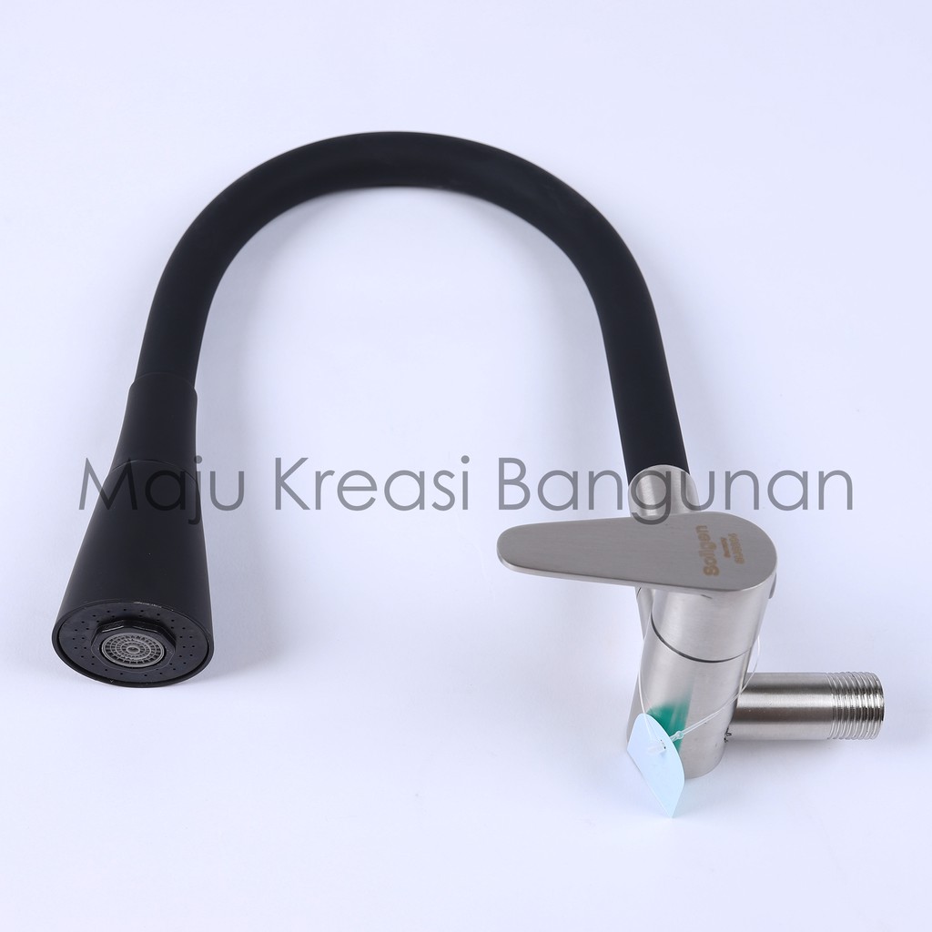 Kran Angsa Fleksibel SOLIGEN Stainless Keran Cuci Piring Sink Flexible SSR606 SSR 606 SUS304 SUS 304