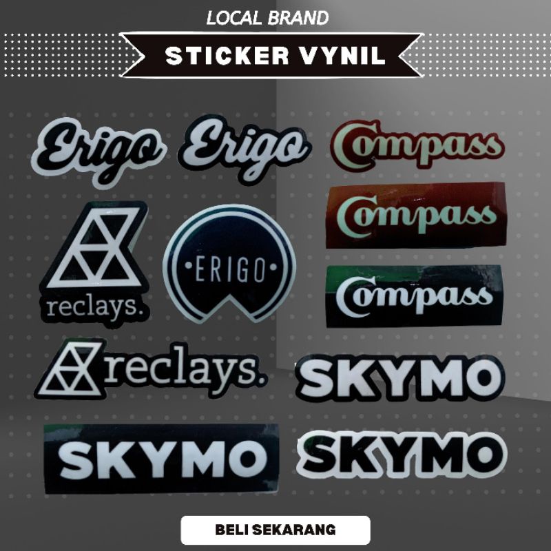 [BEST SELLER] Sticker Vynil Local Brand Indo Sticker Viral Sticker Murah Sticker Local Indo Sticker 