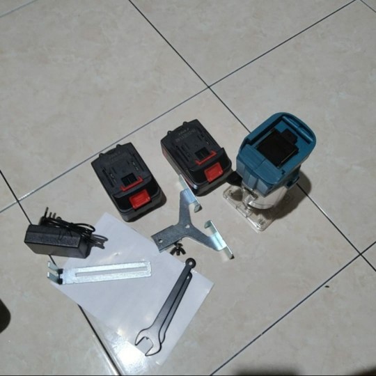 Promo Mesin Cordless Router Trimmer Uchiha Profil Baterai Uciha Trimer