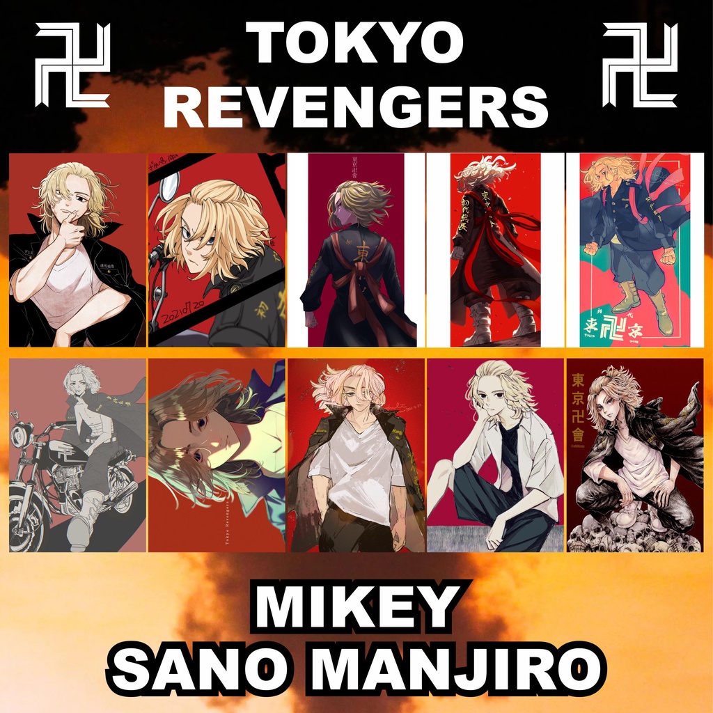 Poster Anime Manga Tokyo Revengers Ketua/Pemimpin Tokyo Manji Toman Sano Manjirou Mikey Ukuran A4 HD