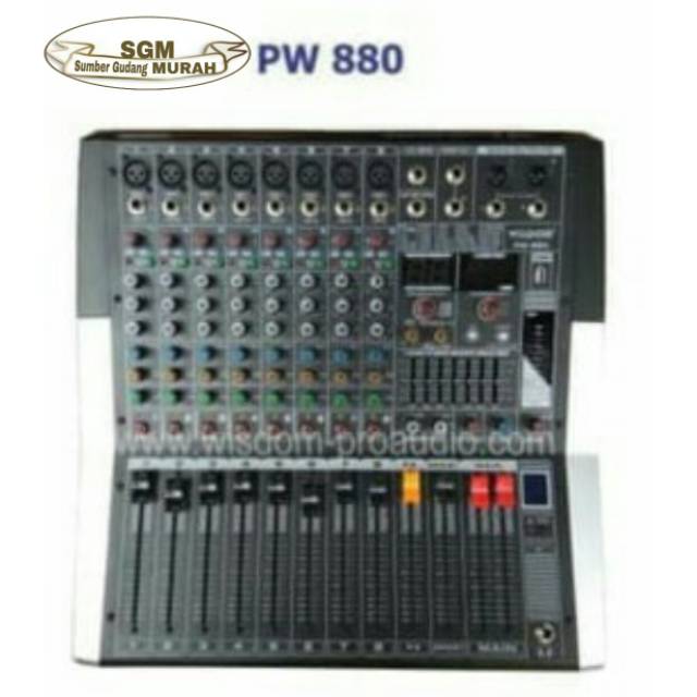 POWER MIXER WISDOM PW-880 ORIGINAL GARANSI RESMI