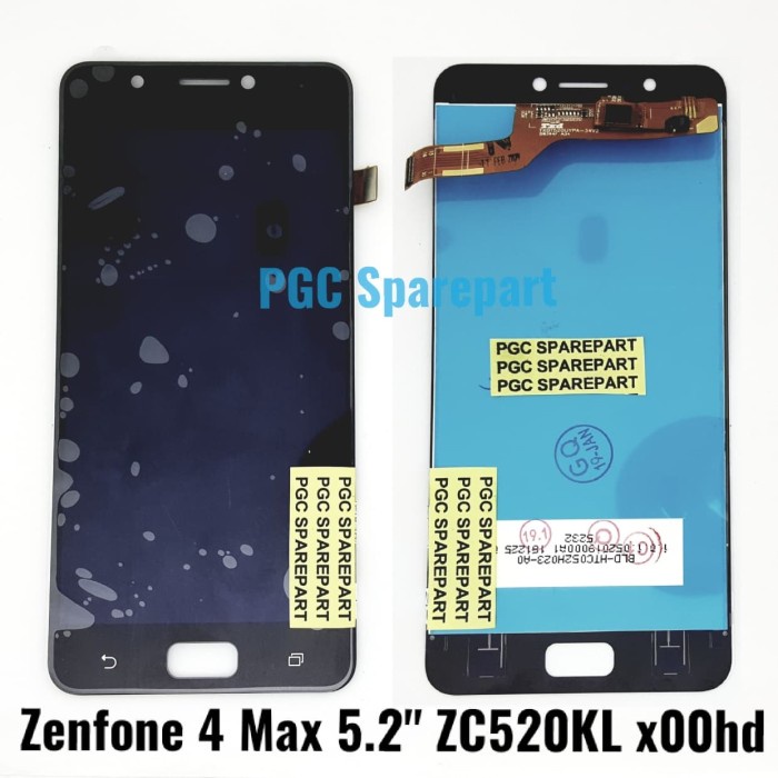 TERBARU- BISA COD ORI OEM LCD Touchscreen Fullset Asus Zenfone 4 Max 5.2" ZC520KL x00hd - Hitam
