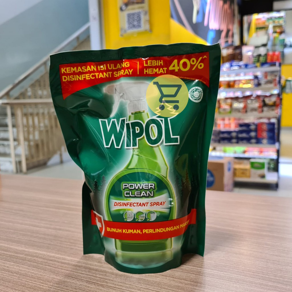 WIPOL Power Clean Disinfektan Spray Refill 450ml