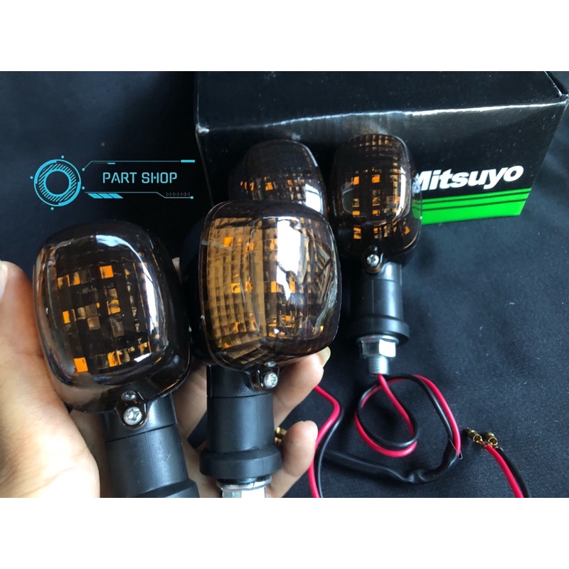 sein reteng riting ninja RR LED kaca smoke ninja 150 RR R SS mitsuyo copy ori