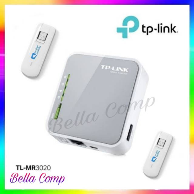 Paket Router modem 3G 4G TP-Link TL-MR3020 &amp; Modem Huawei E3276 LTE